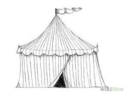 How To Draw A Circus Tent Tent Drawing Circus Tent Illustration Circus Tent