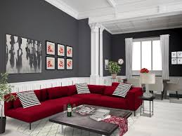 Red Autodesk Homestyler Simplifiinteriors Grey Red Living Room Dining Room Combo Red Couch Living Room Living Room Red Grey And Red Living Room