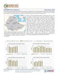Ethiopia Price Bulletin November 2018 Ethiopia Reliefweb