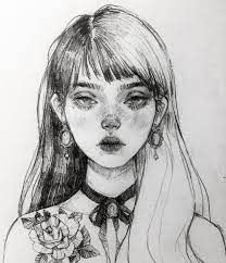 Blending stump (you can use paint brush / tissue pape. Happy Birthday To Queen Zihwa Tattooer Pencilsketch Pencildrawing Portraitsketch Aesthetic Bocetos Artisticos Dibujar Arte Estilos De Arte