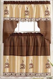 Coffee themed kitchen coffee curtains. 8 Adorable Coffee Themed Kitchen Curtains Under 40 00