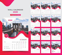 Wall Calendar 2020 Year Planner Premium Vector Freepik Vector Calendar Wall Corporate Desk Wall Calendar Design Yearly Planner Wall Calendar