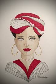 ink/charcoal and 24k gold leaf