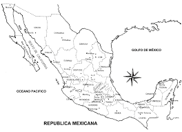 Mapa de méxico con nombres república mexicana y división política. Mapa De Mexico Con Division Politica
