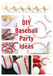Let your child choose his favorite team or his own team or both to highlight in his bathroom. Diy Baseball Party Ideas Party Ideas