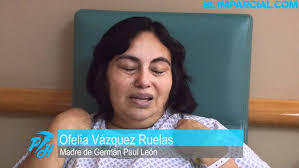 Ofelia Vázquez Ruelas, madre de Germán Paul, menor fallecido en el incendio  de la Guardería ABC