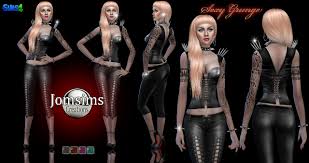 Check spelling or type a new query. Jomsimscreations Fr Sexy Grunge Tenue Avec Bijoux Integres Sims 4