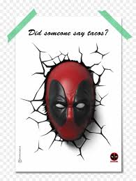 Deadpool 3d models c4d, max, obj, fbx, ma, lwo, 3ds, 3dm. Deadpool 3d Deco Light Clipart 4751383 Pikpng