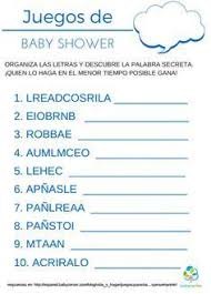 Diferentes tipos de juegos para entretener a tus invitados a la baby shower se pueden imprimir. Juegos Para Baby Shower Plantillas Para Imprimir Recuerdos Baby Shower Unisex Baby Shower Baby Shower Juegos