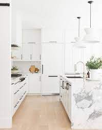 All White Cabinets With Black Handles White Kitchen Design Interior Design Kitchen Kitchen Design Color