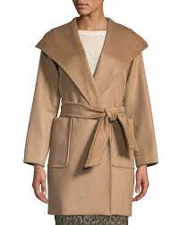 Black maxmara camel long coat with notched lapels, dual pockets at side, belt accent at waist and open front. Mai Puro Inesorabile Max Mara Mens Clothing Tempi Antichi Cane Da Caccia Incidente Evento