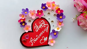 Today's card is an anniversary card i made my husband of 28 years. A Beautiful Anniversary Card Idea How To Make Anniversary Card At Home Youtube