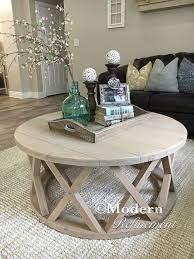 Cool Awesome Gorgeous Rustic Round Farmhouse Coffee Table By Www Top Homedecor Coffee Table Farmhouse Farmhouse Table Decor Round Coffee Table Decor