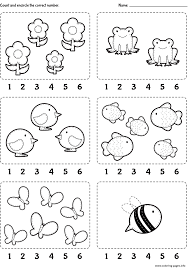 Plus, it's an easy way to celebrate each season or special holidays. Count Encircle Kindergarten Worksheets Coloring Pages Printable