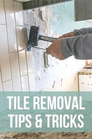 Tile Removal Kitchen Backsplash Part 1 Making Manzanita Tile Removal Easy Diy Projects Diy Exterior