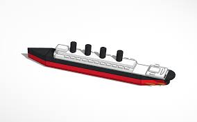 rms lusitania (ww1 sinking) tinkercad