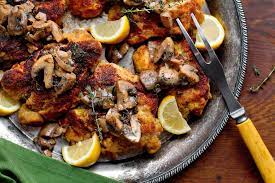 Chicken Cutlets With Mushroom Dressing Recipe Chicken Cutlets Recipes Stuffed Mushrooms