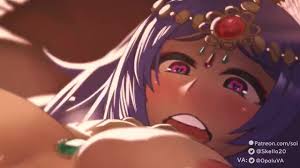 skello, queen of sheba (fate), fate grand order, fate (series), animated,  audible speech, sound, tagme, video, 1boy, 1girl, animal ears, breasts,  cum, cum in pussy, dark skin, huge breasts, nipples, penis, pussy, sex,