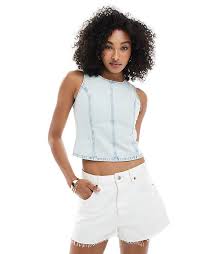 Levi's denim tank top in blue