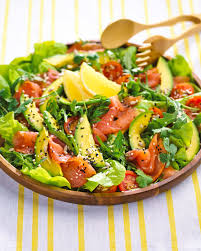 While i didn't have old bay on hand i used a similar creole seasoning and that spiced it up nicely. Salmon Avocado Salad