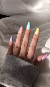 Inspiring Spring Pastel Nails Color Ideas 09 Springnails In 2020 Short Acrylic Nails Designs Cute Acrylic Nail Designs Multicolored Nails