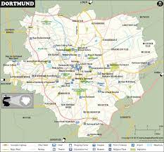 Shows photos of points of interest along a walking audio tour. Dortmund Map City Map Of Dortmund Germany