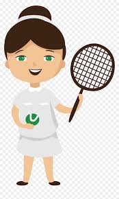 Please use and share these clipart pictures with your friends. Tennis Girl Racket Illustration Girl Playing Tennis Clipart Transparent Hd Png Download Vhv