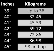 Ski Size Charts Crisp Water Sports