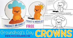 Cut out the pages stack them and staple together on the left side. Groundhog S Day Preschool Printables Preschool Mom