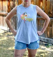 They're one of the best ways to showcase your personality in your everyday wear. Over The Apple Tree Woman S Diy Muscle Shirt