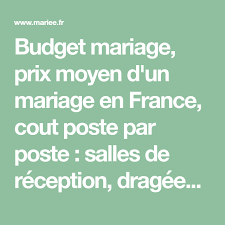 Comme vous avez pu le voir, le budget mariage moyen pour une réception de 100 personnes varie selon plusieurs éléments. Budget Mariage Prix Moyen D Un Mariage En France Cout Poste Par Poste Salles De Reception Dragees Traiteurs Sonori Mariage France Budget Mariage Mariage