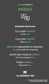 For example, to tell someone you love for them more in an 'i care for you' kind of way, you would use 'ich habe dich gerne'. How To Say Love In Polish Clozemaster