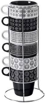Choose from contactless same day delivery, drive up and more. Secret De Gourmet Set Of 6 Porcelain Mugs On A Stand Coffee Cups Mug Set Amazon De Home Kitchen
