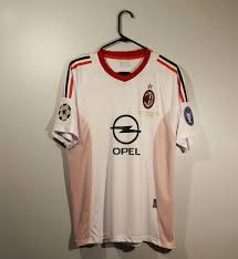 Hot promotions in ac milan jersey on aliexpress: Ac Milan 2002 2003 Ucl Final Away Retro Shirt Free Shipping