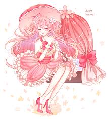 cherry blossom cookie (cookie run) drawn by bobble | Danbooru