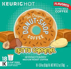 The original donut shop® coffee duos™ blend two flavors that complement each other and the roast of the beans, giving you a uniquely delicious experience in every cup. The Original Donut Shop Nutty Caramel Coffee 18 To 144 K Cup Pods Pick Any Size Ebay