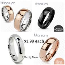 Titanium Rings And Wedding Bands Gold Silver Black Dual Color Under 2 Silver Wedding Bands Titanium Rings Gold
