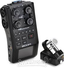 Zoom H6 All Black Handy Recorder Sweetwater