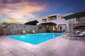 This 500 foot perimeter pool holds 150,000 gallons of water and circulates 4000 gallons of water every minute. Modern Luxury Villa With Private Pool And Stunning Sea Views Lindos