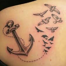 See more ideas about feather with birds tattoo, feather tattoos, feather tattoo. 48 Anchor With Birds Tattoos Collection
