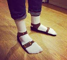 These Sandal Socks Make It Look Like You Re Wearing Birkenstock Sandals Socks And Sandals Birkenstock With Socks How To Wear Birkenstock Sandals