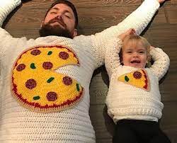 Maybe you would like to learn more about one of these? The Cutest Set Ever Crochet A Pizza Pie Sweater For Two Knithacker
