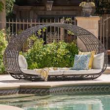 Maybe you would like to learn more about one of these? Bedford Outdoor Wicker Overhead Canopy Daybed W Water Resistant Cushi Gdfstudio