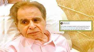 Dilip kumar is a great indian actor famously called the 'tragedy king'. Dilip Kumar Is In Complete Isolation To Avoid Coronavirus Infection Updates His Fans On Twitter Hindi Movie News Times Of India