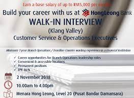 Hong leong bank berhad (hlb) is a leading financial institution in malaysia backed by a century of entrepreneurial heritage. Hong Leong Bank On Twitter We Re Hiring Come And Join Our Walk In Interview Bring Along Photocopies Of The Documents Stated Below Resume Certificate Spm Onwards 6 Months Payslips And Nric Hlbcareer Hlbwalkininterview