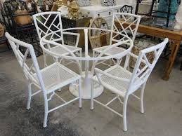 Faux Bamboo Chippendale Meadowcraft Patio Set Palm Beach Regency Vintage Patio Vintage Patio Furniture Iron Patio Furniture