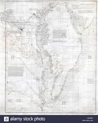 1855 U S Coast Survey Nautical Chart Or Map Of The