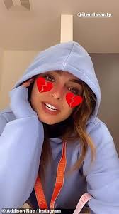 Addison Rae and her co-lead Tanner Buchanan seen for first time shooting  scenes for He's All That