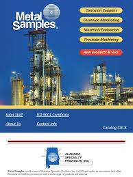 Hours may change under current circumstances Metalsamples Complete Catalog Xiii Pdf Corrosion Electrochemistry