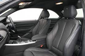 Black leather seats with blue stitching. Bmw F22 Coupe M Sport Dakota Black With Blue Stitching Trim Technik